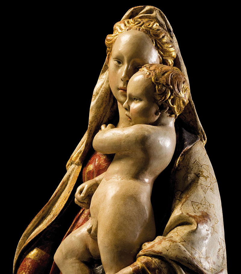 Madonna di Citerna sculpure de Donatell Madonna della Mela