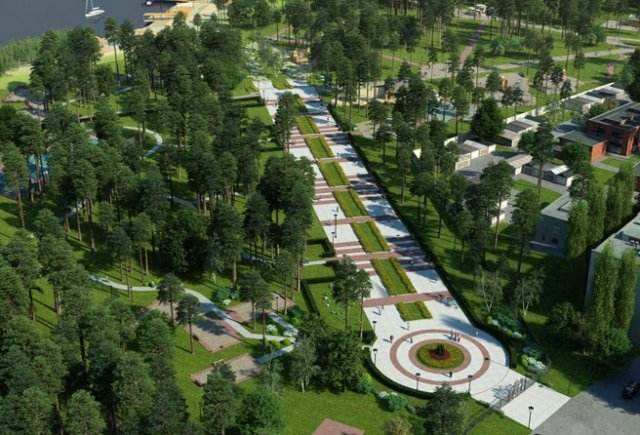 Парк найкращим чином доповнює міські ландшафти   Воронежа   і відмінно підходить для сімейного відпочинку