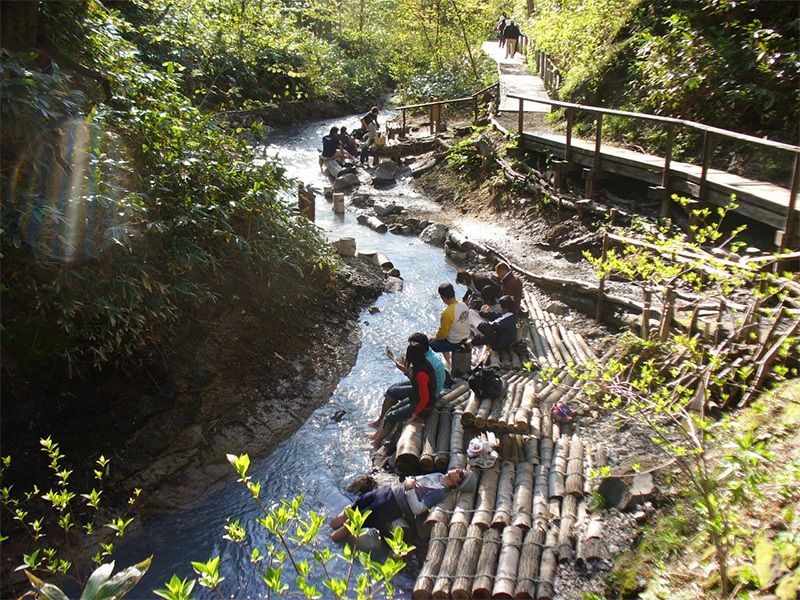 Природна ножна ванна річки Ою користується популярністю у піших туристів