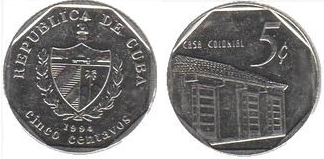 На реверсі монет кубинських конвертованих песо зображений державний герб куби, а на аверсі національні пам'ятники і монументи