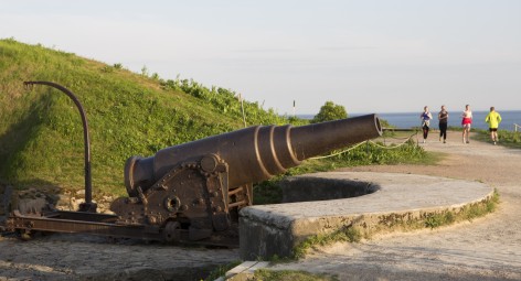 Вали і гармати на острові Кустаанміекка