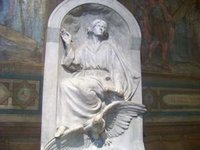 Івана Євангеліста і його символ, орла:
