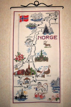 Це була величезна карта Норвегії