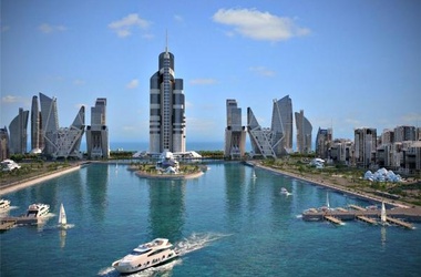 31 жовтня 2012 23:03 Переглядів:   Комплекс Azerbaijan Tower буде складатися з семи 85-150-поверхових будівель, фото з сайту & nbsp; siamget