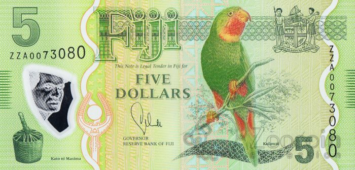 Тему тваринного і рослинного світу продовжують банкноти нової серії 2012 року, випущені на острові Фіджі: птахи і тварини, рослини і риби