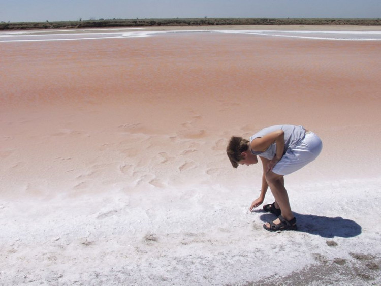 Пам'ятки на Арабатській стрілці виключно природні: солоні озера, які не поступаються солоністю знаменитому Мертвому морю, гаряче джерела, цілющі грязі і озеро Сиваш з його незвичайної рожевої сіллю